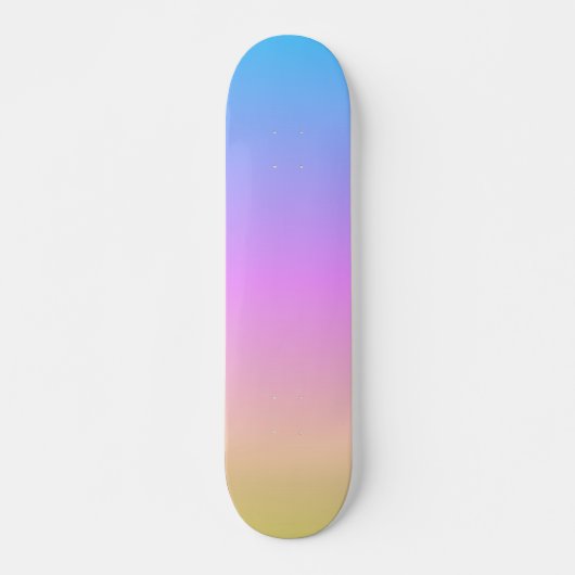 Beautiful Pastel Dream Colors Gradient Blur Skateboard (Vorne)