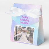 Beautiful Pastel Girls Foto Kindergeburtstag Party Geschenkschachtel (Vorderseite)