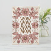 Beautiful Pastel Mütter Day Card Einladung (Stehend Vorderseite)