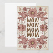 Beautiful Pastel Mütter Day Card Einladung (Vorne/Hinten)