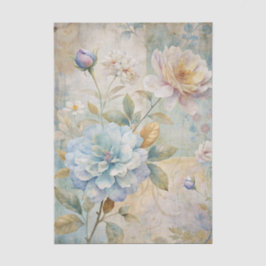 Beautiful Pastel Peonies on a Collage Background Seidenpapier