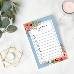 Beautiful Pastels Boho Bouquet To Do List Post-it Klebezettel