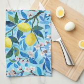 Beautiful Pattern of Vibrant Lemons Personalized Geschirrtuch (Viertel Falte)