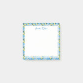 Beautiful Pattern of Vibrant Lemons Personalized Post-it Klebezettel (Vorderseite)