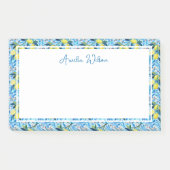Beautiful Pattern of Vibrant Lemons Personalized Post-it Klebezettel (Vorderseite)