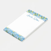 Beautiful Pattern of Vibrant Lemons Personalized Post-it Klebezettel (angewinkelt)