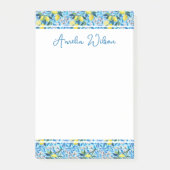 Beautiful Pattern of Vibrant Lemons Personalized Post-it Klebezettel (Vorderseite)