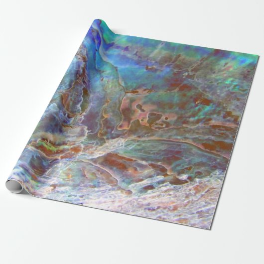 Beautiful Paua Black Abalone Neuseeland Muschel Geschenkpapier (Ungerollt)