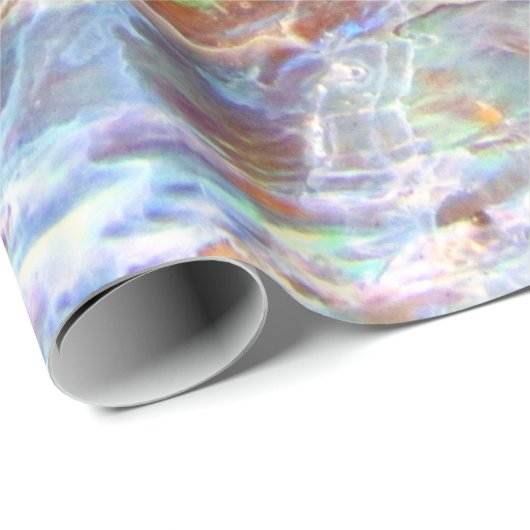 Beautiful Paua Black Abalone Neuseeland Muschel Geschenkpapier (Rolleneckpunkt)