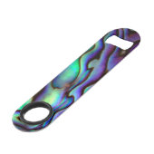 Beautiful Paua Muschel Look Flaschenöffner (Rückseite Schrägansicht)