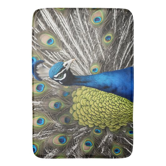 Beautiful Peacock Badematte (Vorderseite Vertikal)