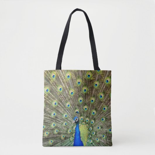 Beautiful Peacock Bird Tasche (Vorderseite)