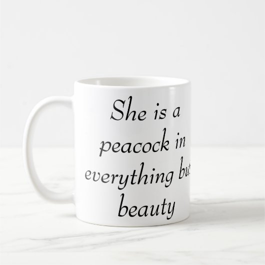 Beautiful Peacock Custom Personalize Dog Pet Foto Kaffeetasse (Links)