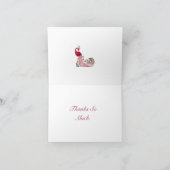 Beautiful Peacock Dankeskarte (Innenseite)