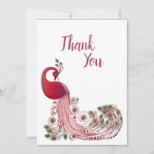 Beautiful Peacock Dankeskarte (Vorderseite)