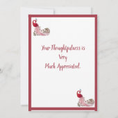 Beautiful Peacock Dankeskarte (Rückseite)