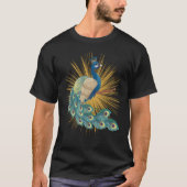 Beautiful Peacock Delightful Cheerful Animal T-Shirt (Vorderseite)
