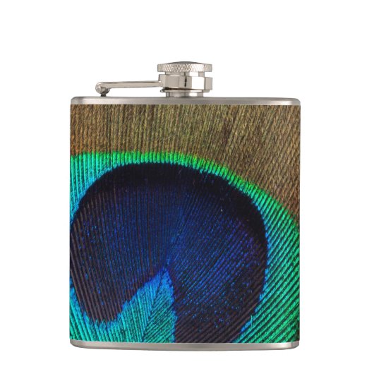 Beautiful Peacock Flachmann (Vorderseite)