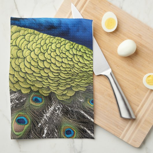 Beautiful Peacock Geschirrtuch (Viertel Falte)