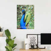 Beautiful Peacock Poster (Heimbüro)