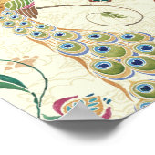 Beautiful Peacock Poster (Ecke)