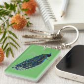 Beautiful Peacock Schlüsselanhänger (Vorderseite rechts)