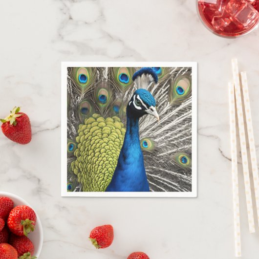 Beautiful Peacock Serviette (Beispiel)