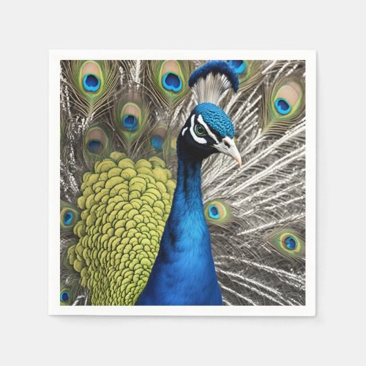 Beautiful Peacock Serviette (Vorderseite)
