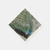 Beautiful Peacock Serviette (Ecke)