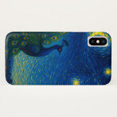 Beautiful Peacock Starry Night iPhone / iPad case (Rückseite (Horizontal))
