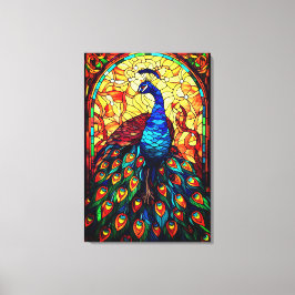 Beautiful Peacock Stausee Glass Wilhelm Tell Leinwanddruck