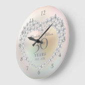 Beautiful Pearl 30. Jahrestag Große Wanduhr (Winkel)