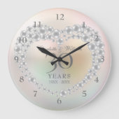 Beautiful Pearl 30. Jahrestag Große Wanduhr (Vorderseite)