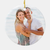 Beautiful Pearl 30-jähriges Foto Keramik Ornament (Hinten)