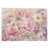 Beautiful peonies large gift bag große geschenktüte (Rückseite)