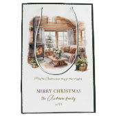 Beautiful Personalized Christmas Home atmosphere Mittlere Geschenktüte (Vorderseite)