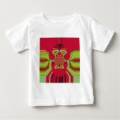 Beautiful Phantastisch African Red Gelb Motif Patt Baby T-shirt (Vorderseite)