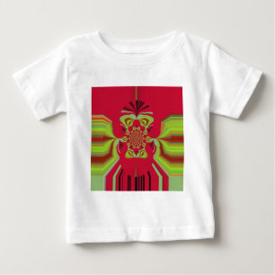 Beautiful Phantastisch African Red Gelb Motif Patt Baby T-shirt