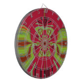 Beautiful Phantastisch African Red Gelb Motif Patt Dartscheibe (Vorderseite Links)