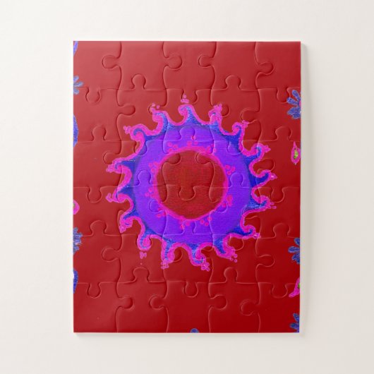 Beautiful phantastisch India Motif Mendi Art Desig Puzzle (Vertikal)