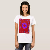 Beautiful phantastisch India Motif Mendi Art Desig T-Shirt (Vorne ganz)