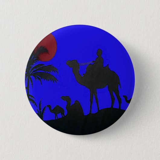 Beautiful Phantastisch Sunset Camel Safari Button (Vorderseite)