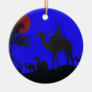 Beautiful Phantastisch Sunset Camel Safari Keramik Ornament
