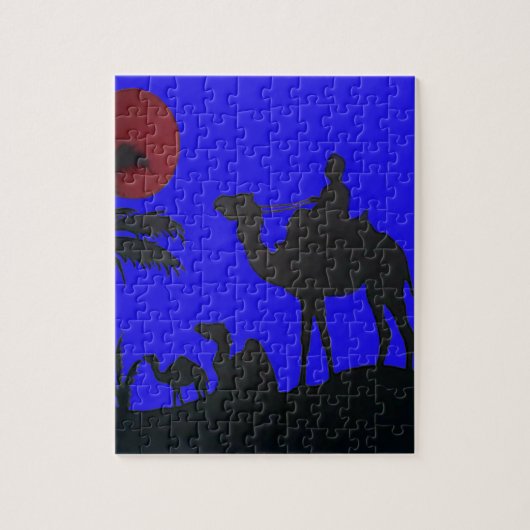 Beautiful Phantastisch Sunset Camel Safari Puzzle (Vertikal)