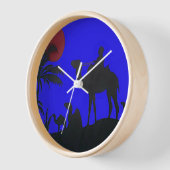 Beautiful Phantastisch Sunset Camel Safari Wanduhr (Winkel)