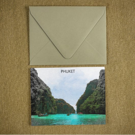 Beautiful Phuket Thailand Airview Postkarte