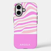 Beautiful Pink Abstract Personalized Case-Mate iPhone Hülle (Rückseite)