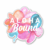 Beautiful Pink Coral Aloha Blume Custom Sticker (Vorderseite)