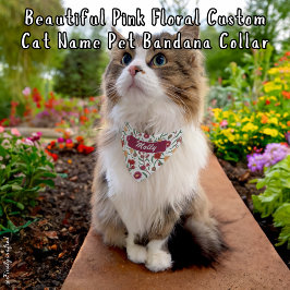 Beautiful Pink Floral Custom Chat Name