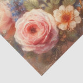 Beautiful Pink Floral Victorian Cat Decoupage Seidenpapier (Ausschnitt)